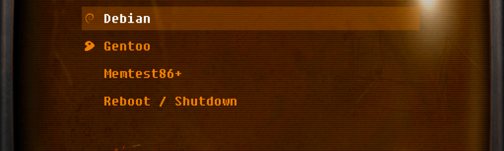 GRUB theming...