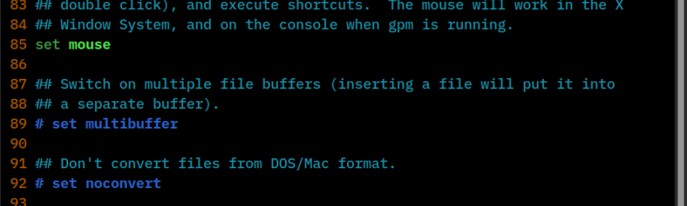 My custom .nanorc config file... My custom .nanorc config file...