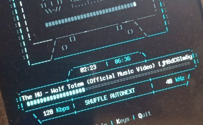 TUI Media Player with fancy graphics... TUI Media Player with fancy graphics...