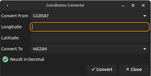 coordinates coordinates