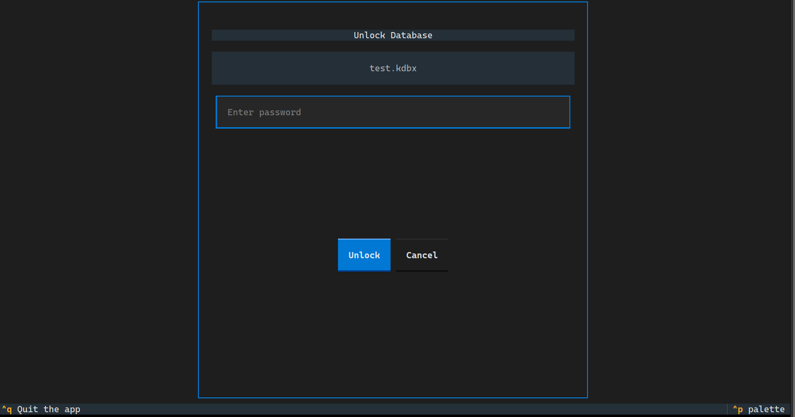 password